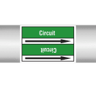 BRADY - Marcatubi in rotolo con liner, senza pittogrammi – Acqua
