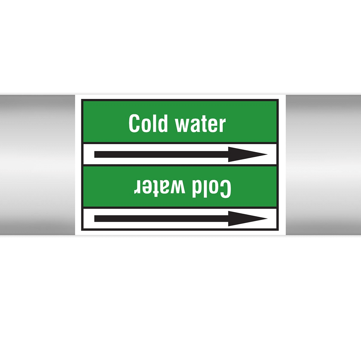 BRADY - Marcatubi in rotolo con liner, senza pittogrammi – Acqua