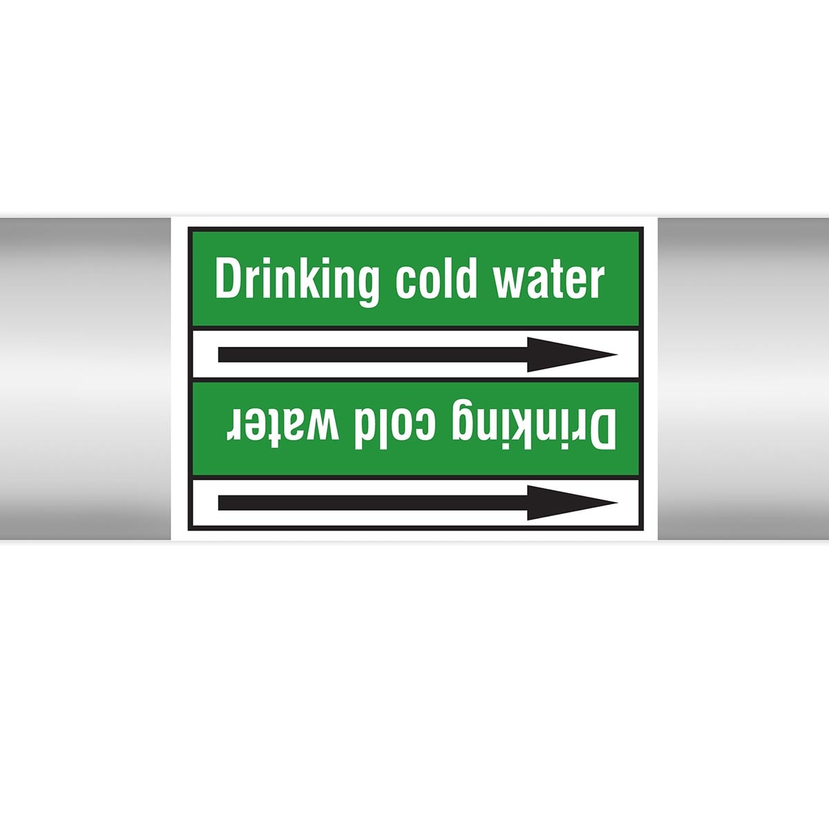 BRADY - Marcatubi in rotolo con liner, senza pittogrammi – Acqua