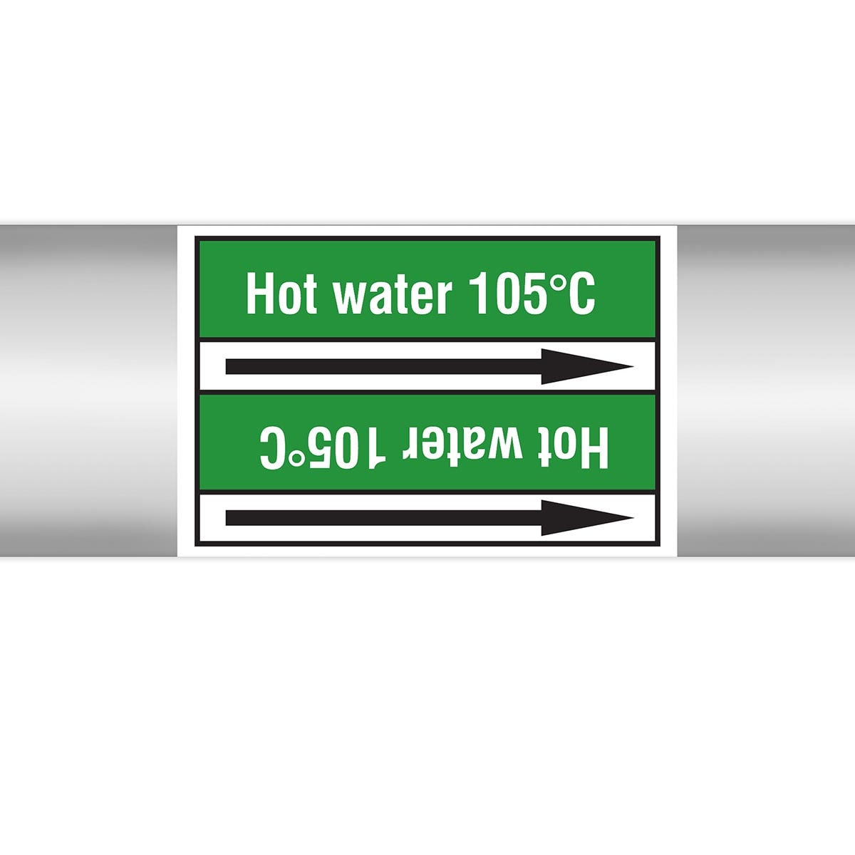 BRADY - Marcatubi in rotolo con liner, senza pittogrammi – Acqua