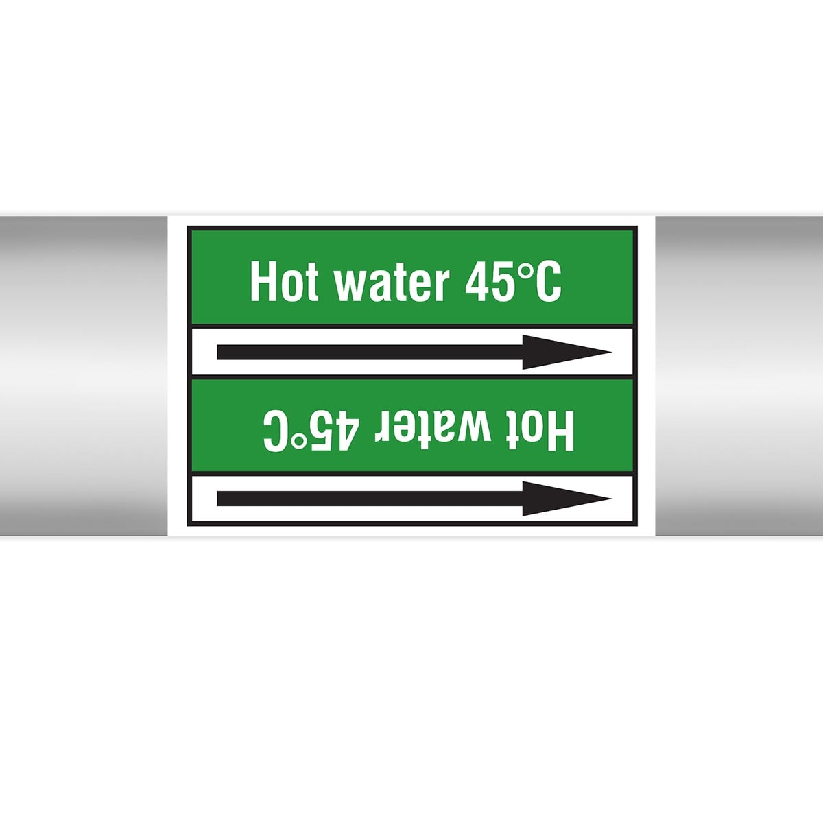 BRADY - Marcatubi in rotolo con liner, senza pittogrammi – Acqua