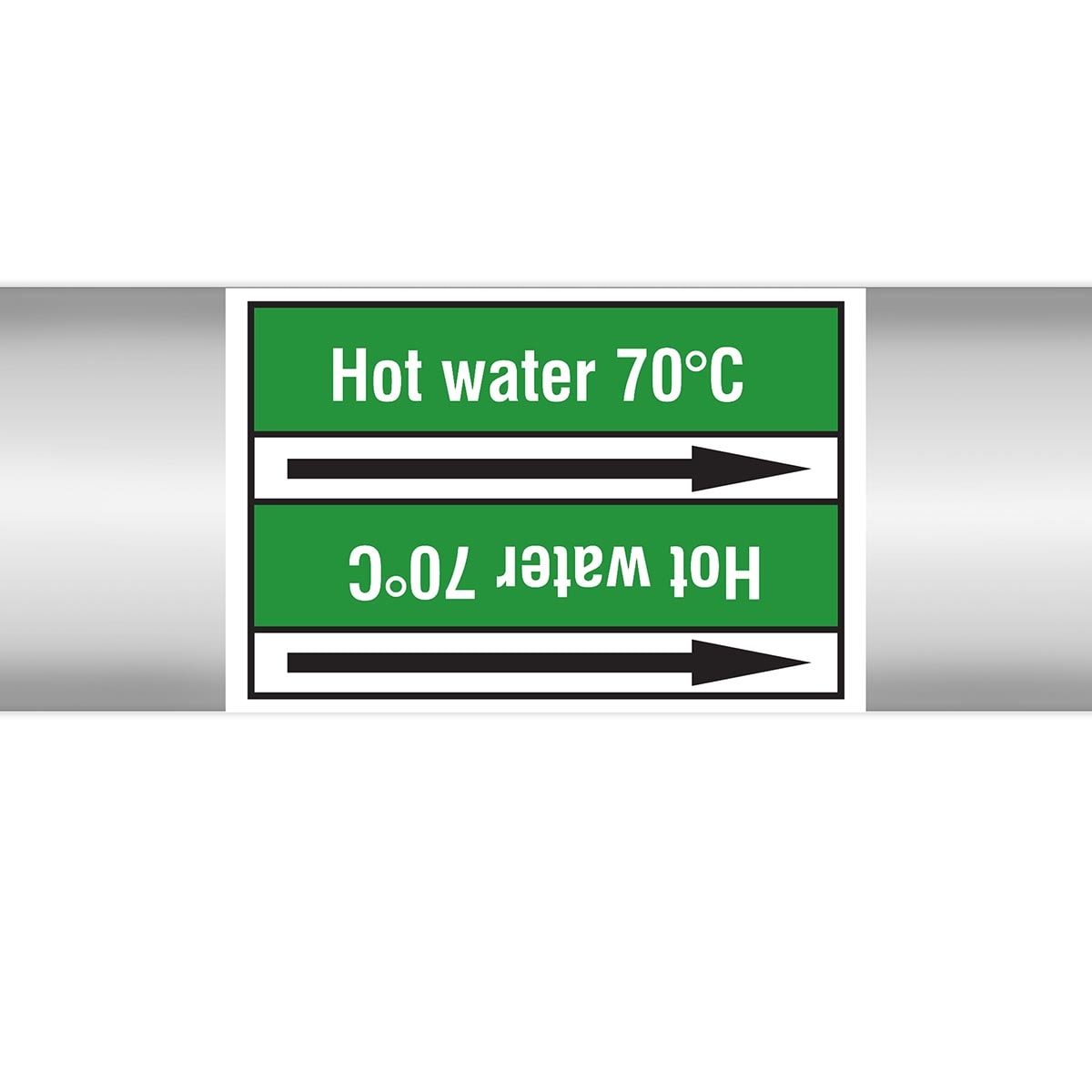 BRADY - Marcatubi in rotolo con liner, senza pittogrammi – Acqua