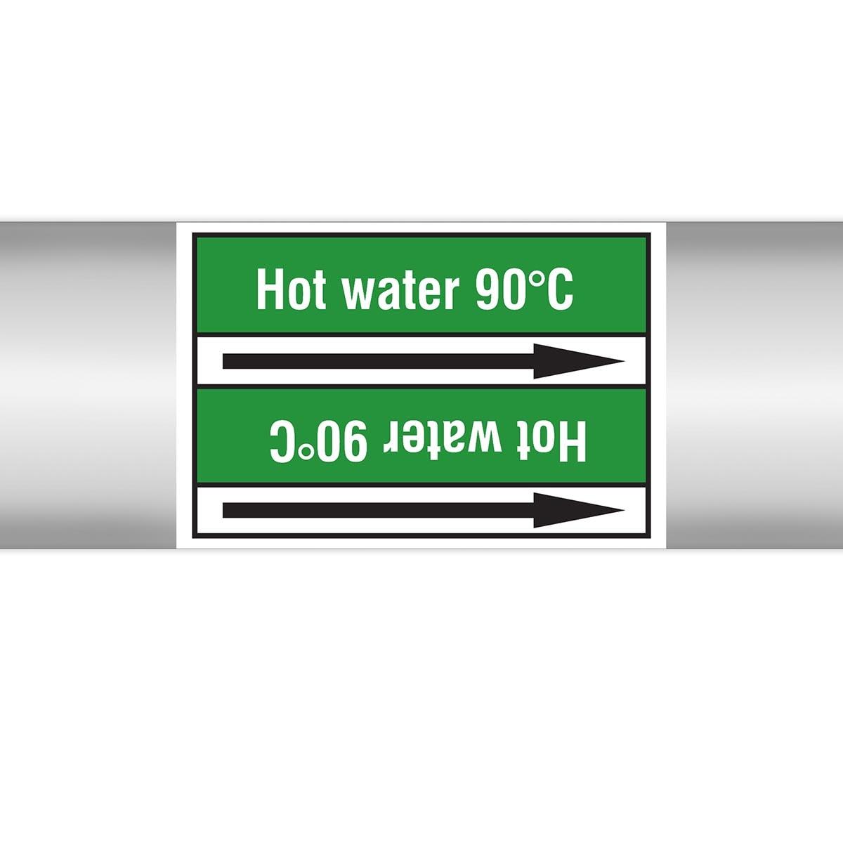 BRADY - Marcatubi in rotolo con liner, senza pittogrammi – Acqua