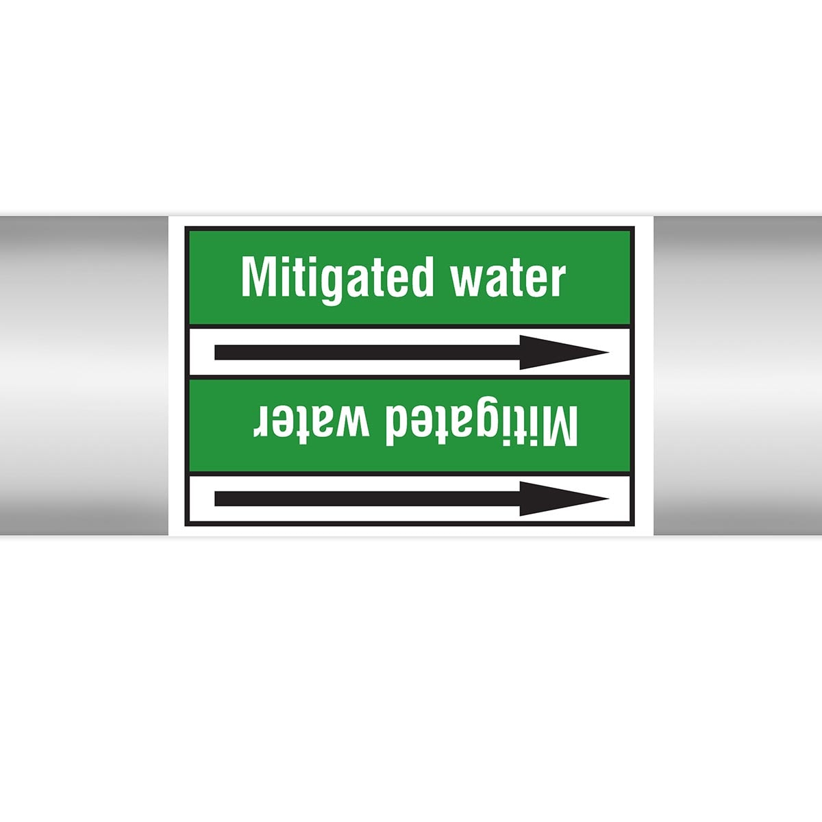 BRADY - Marcatubi in rotolo con liner, senza pittogrammi – Acqua