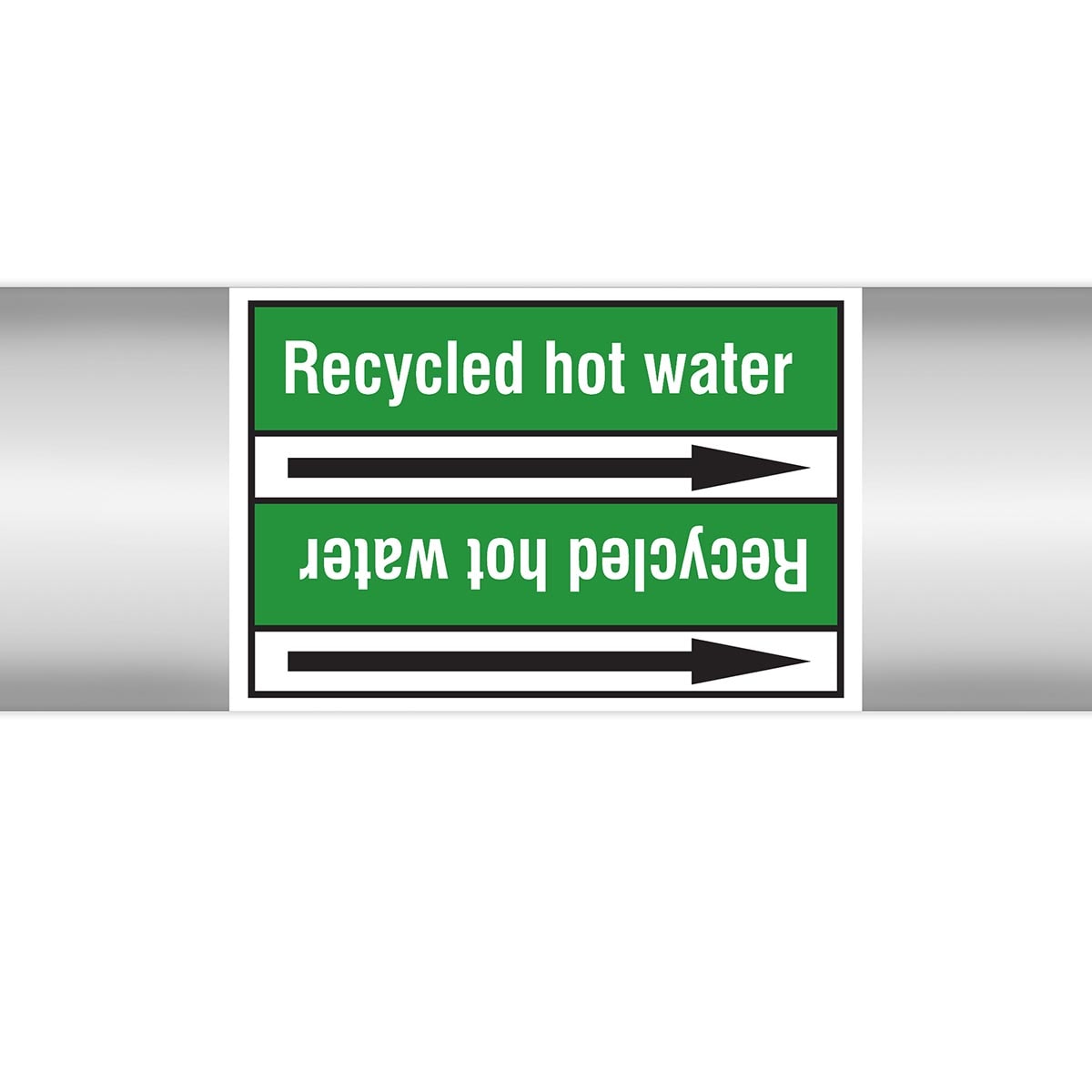 BRADY - Marcatubi in rotolo con liner, senza pittogrammi – Acqua