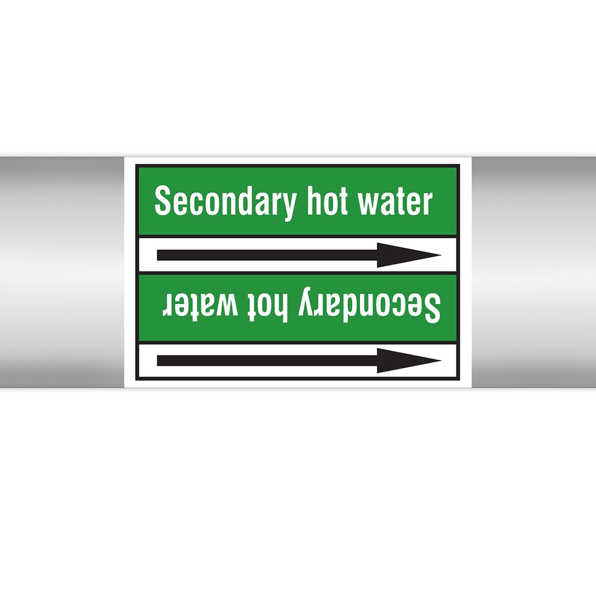BRADY - Marcatubi in rotolo con liner, senza pittogrammi – Acqua
