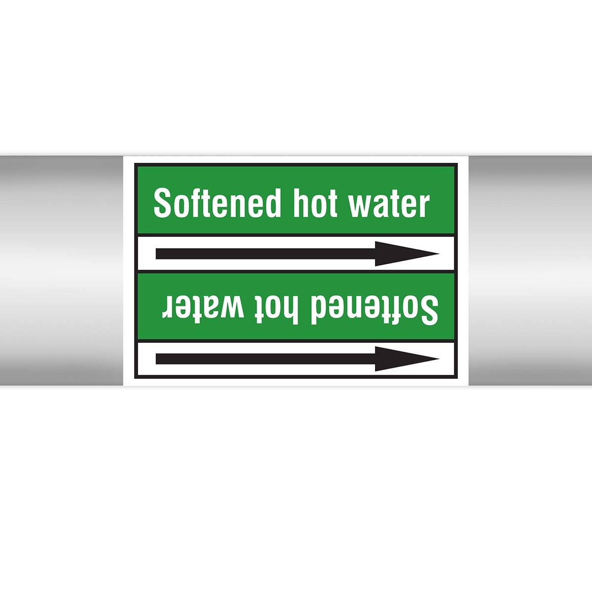 BRADY - Marcatubi in rotolo con liner, senza pittogrammi – Acqua