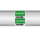 BRADY - Marcatubi in rotolo con liner, senza pittogrammi – Acqua