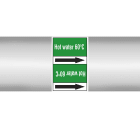 BRADY - Marcatubi in rotolo con liner, senza pittogrammi – Acqua
