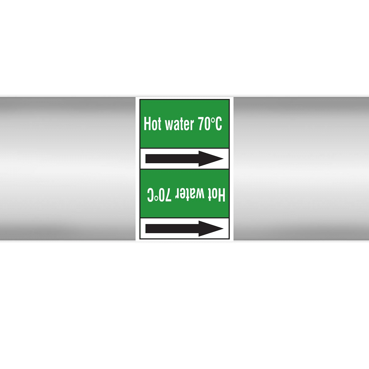 BRADY - Marcatubi in rotolo con liner, senza pittogrammi – Acqua