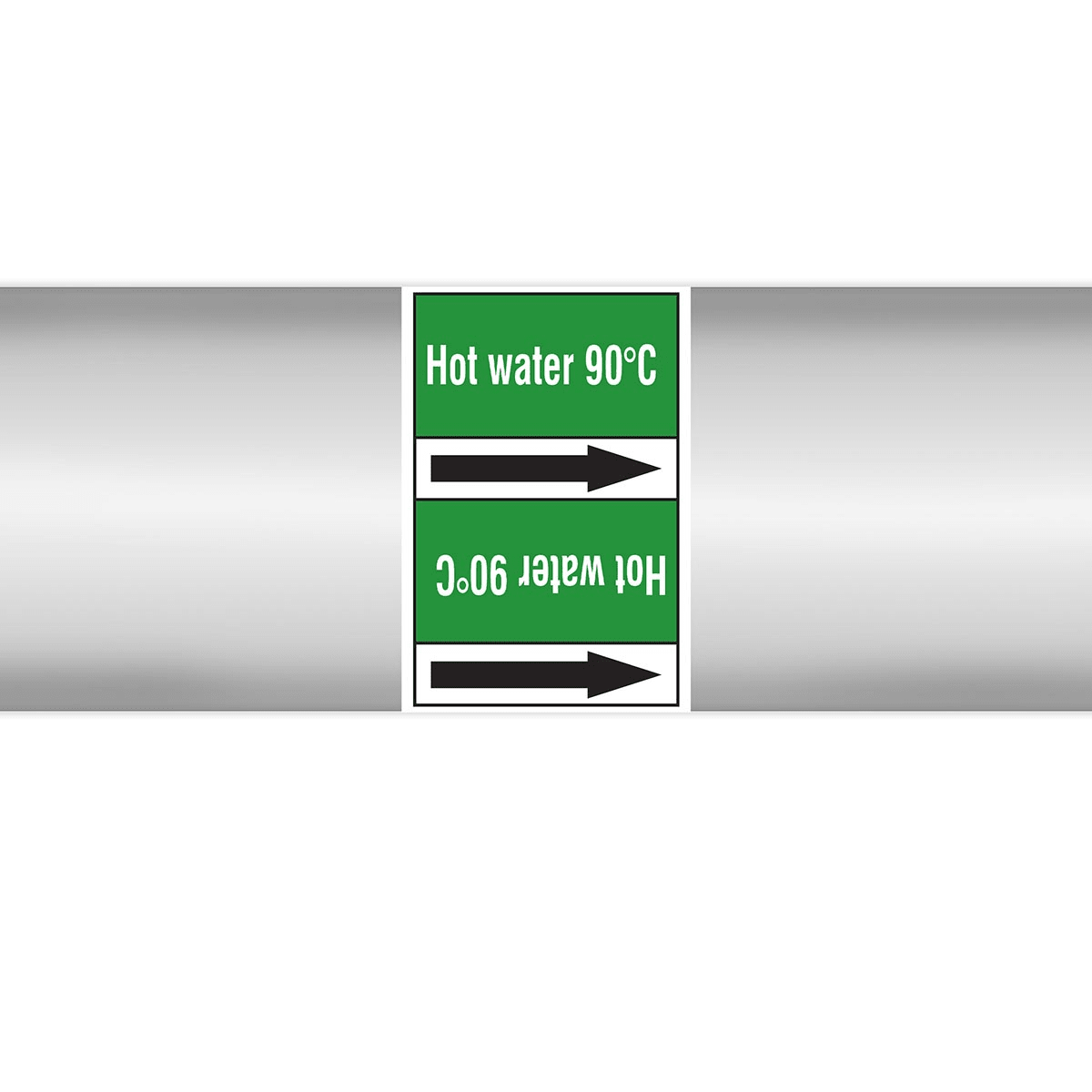 BRADY - Marcatubi in rotolo con liner, senza pittogrammi – Acqua