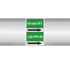 BRADY - Marcatubi in rotolo con liner, senza pittogrammi – Acqua