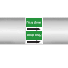 BRADY - Marcatubi in rotolo con liner, senza pittogrammi – Acqua
