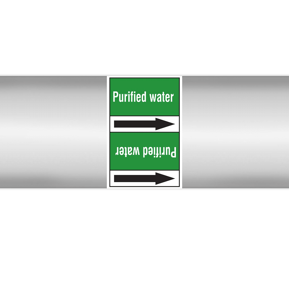 BRADY - Marcatubi in rotolo con liner, senza pittogrammi – Acqua