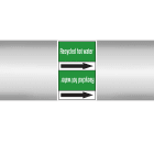 BRADY - Marcatubi in rotolo con liner, senza pittogrammi – Acqua