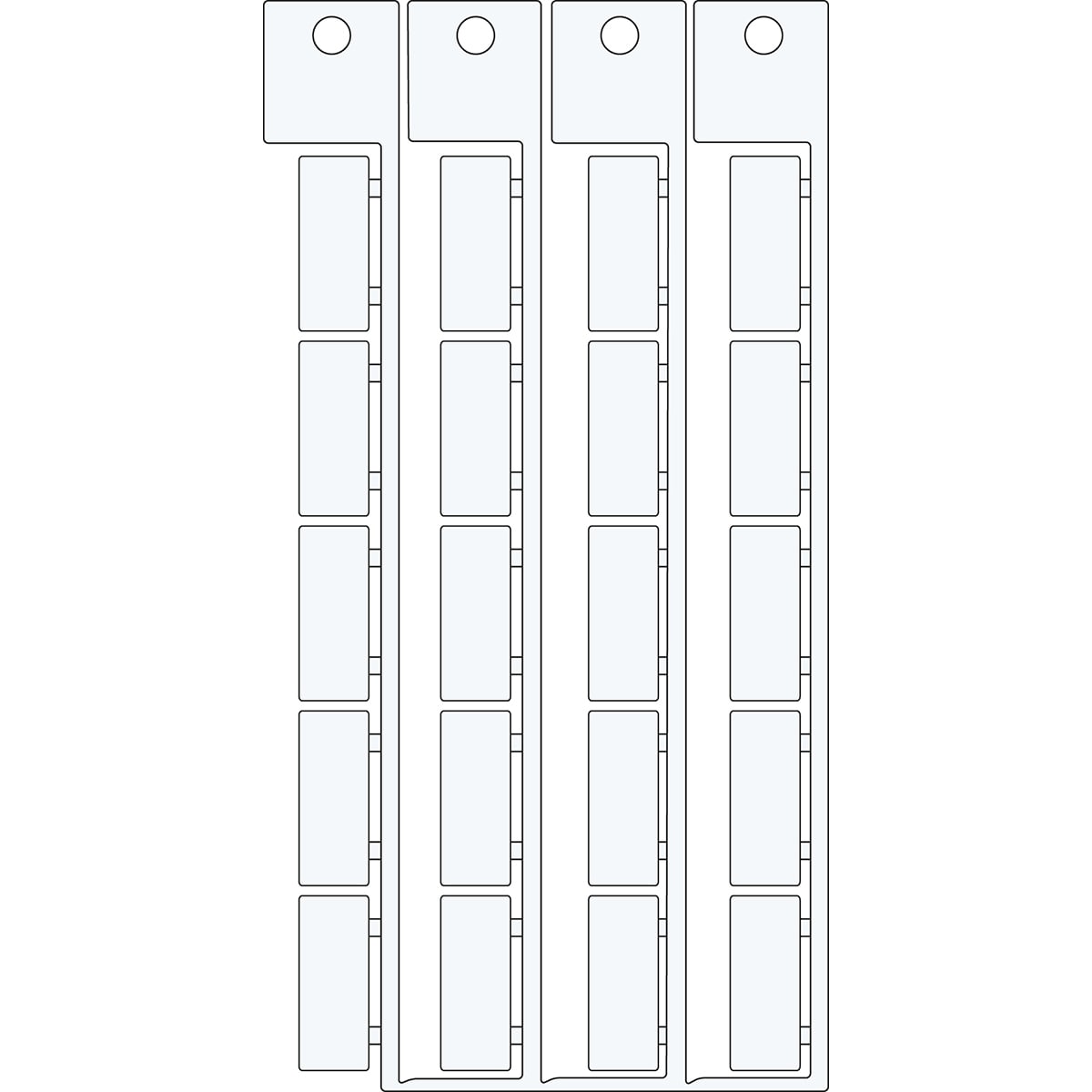 BRADY - Targhetta componente ESHA 8X20