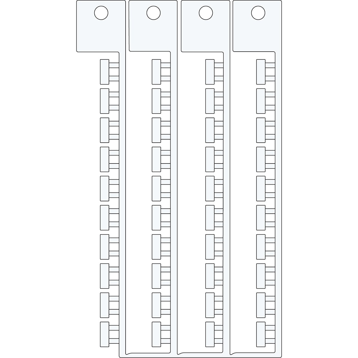 BRADY - Targhetta componente BE 10X5 SA10X5