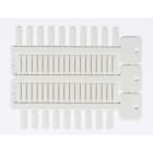 BRADY - Targhetta 4x18mm 3 steli ACS bianco