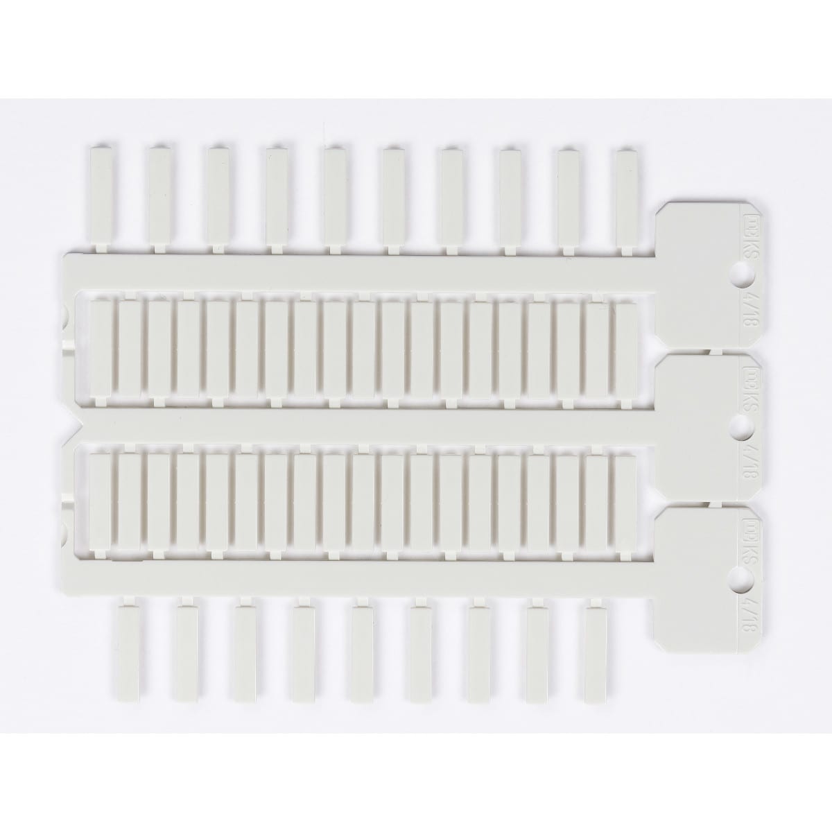 BRADY - Targhetta 4x18mm 3 steli ACS bianco