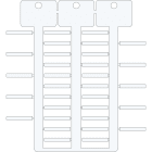 BRADY - Targhetta 4x30mm 3 steli ACS bianco