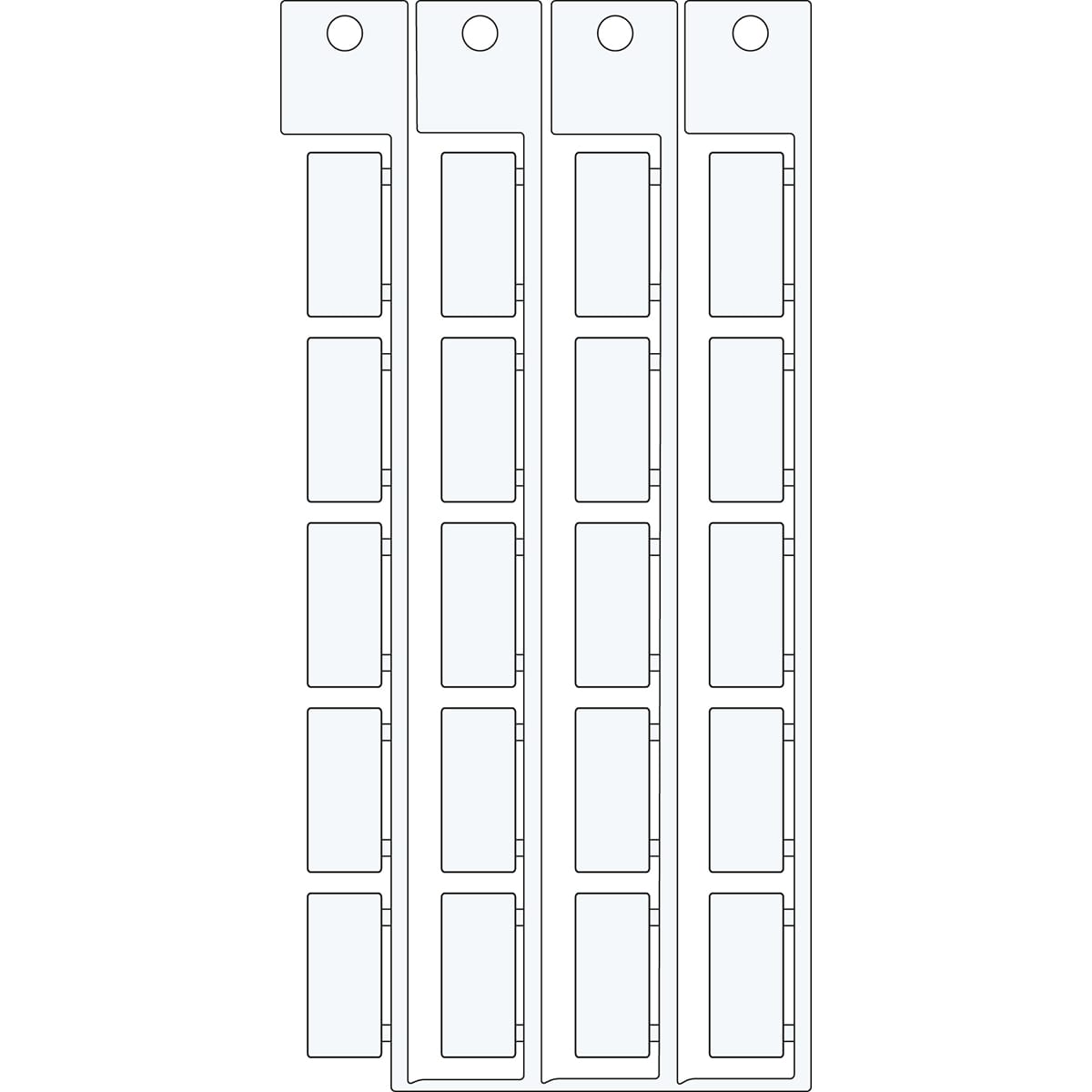 BRADY - Targhetta componente SI KM 9X20 SA4265