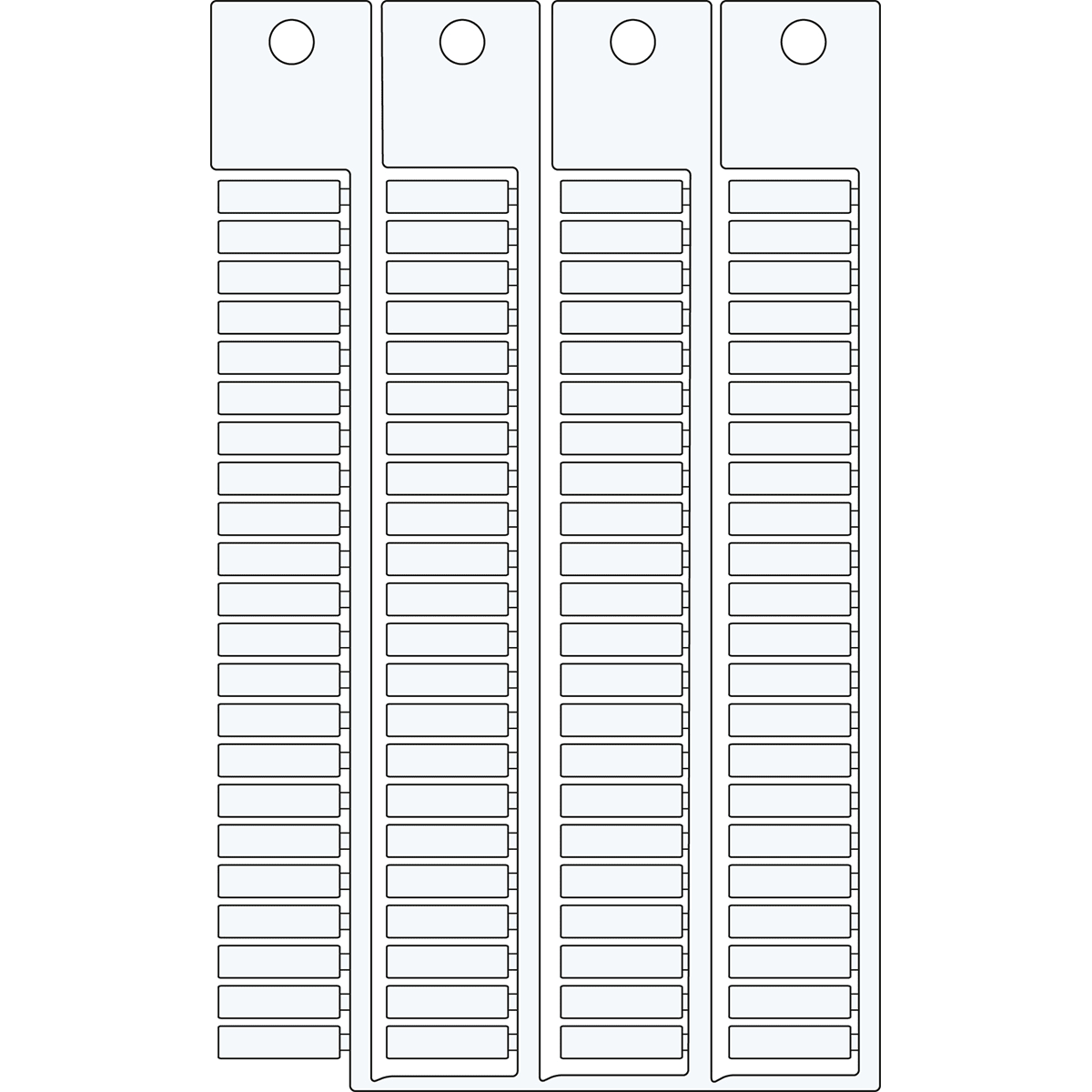 BRADY - Targhetta mors. modulo WA PH EN HA 5X15-5 SA4300
