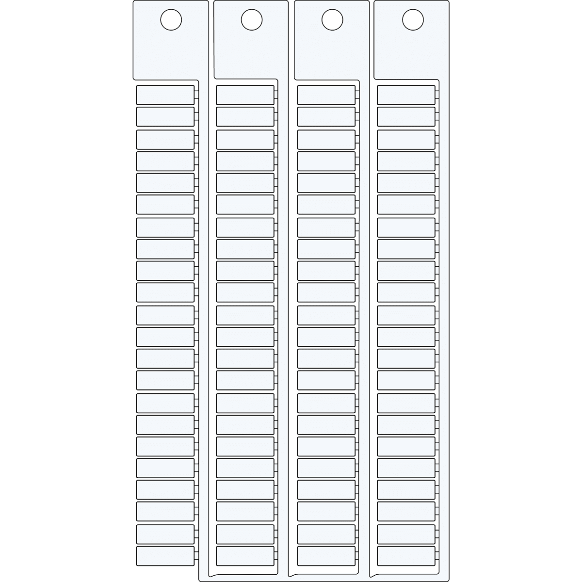 BRADY - Targhetta mors. modulo WE 5X15-5 SA5444