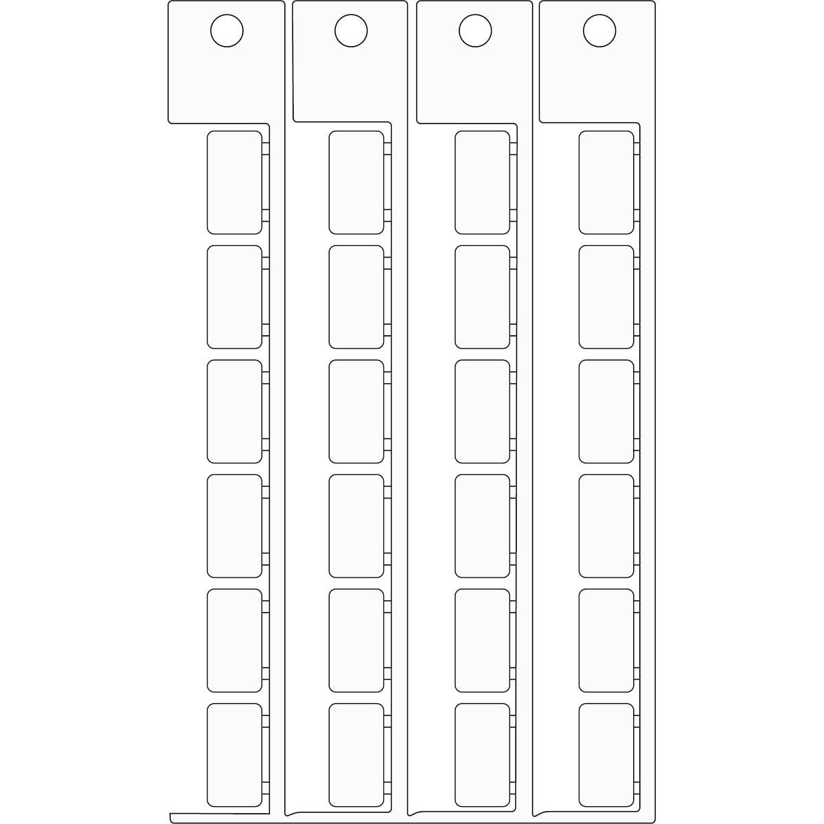 BRADY - Targhetta componente ABB 9X17