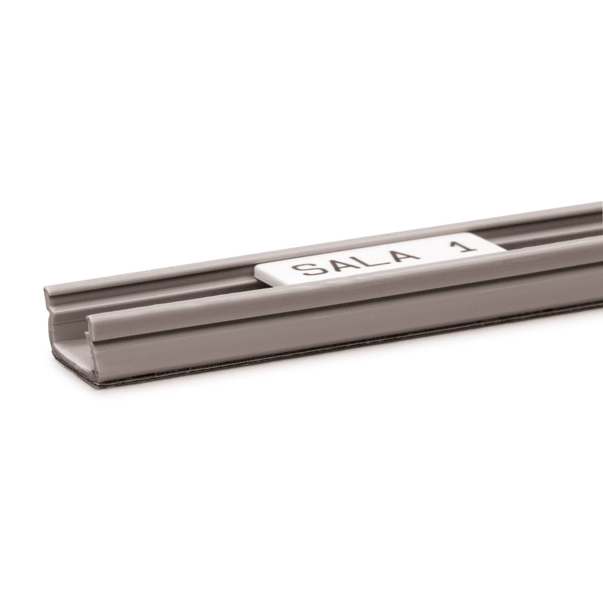 BRADY - Binario clip adesivo 1000mm per targhette clip/h 9mm grigio