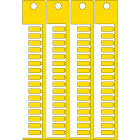 BRADY - Targhetta 4x10mm 4 steli ACS giallo
