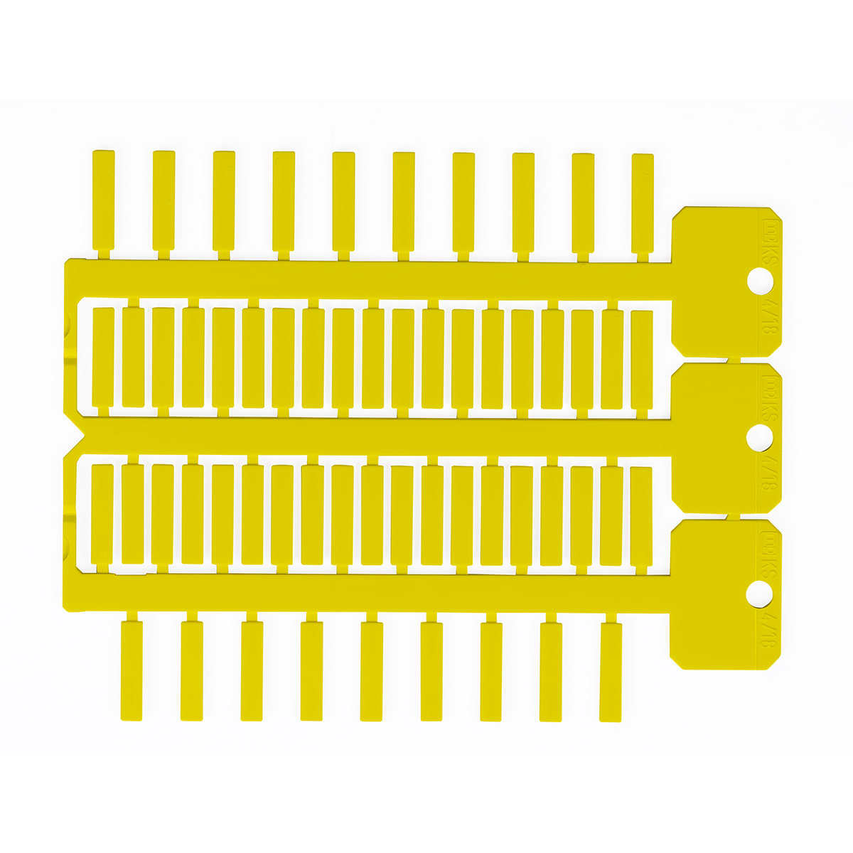 BRADY - Targhetta 4x18mm 3 steli ACS giallo
