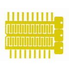 BRADY - Targhetta 4x18mm 3 steli ACS giallo