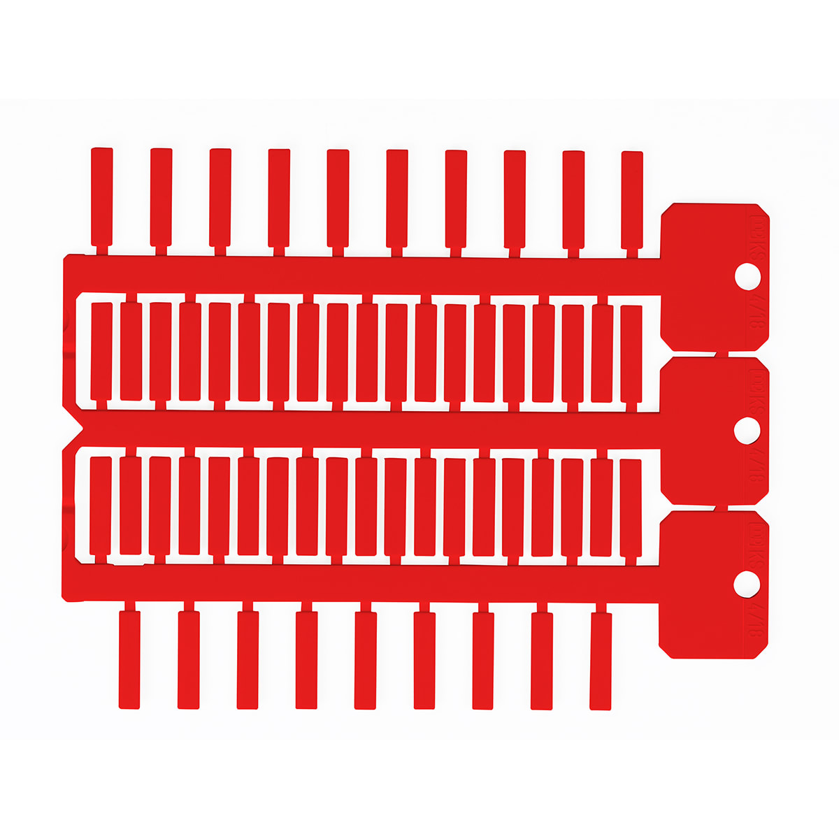 BRADY - Targhetta 4x18mm 3 steli ACS rosso SAR418