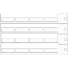 BRADY - Targhetta 8x27mm bianco T0827B