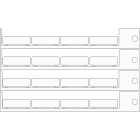 BRADY - Targhetta 8x27mm bianco