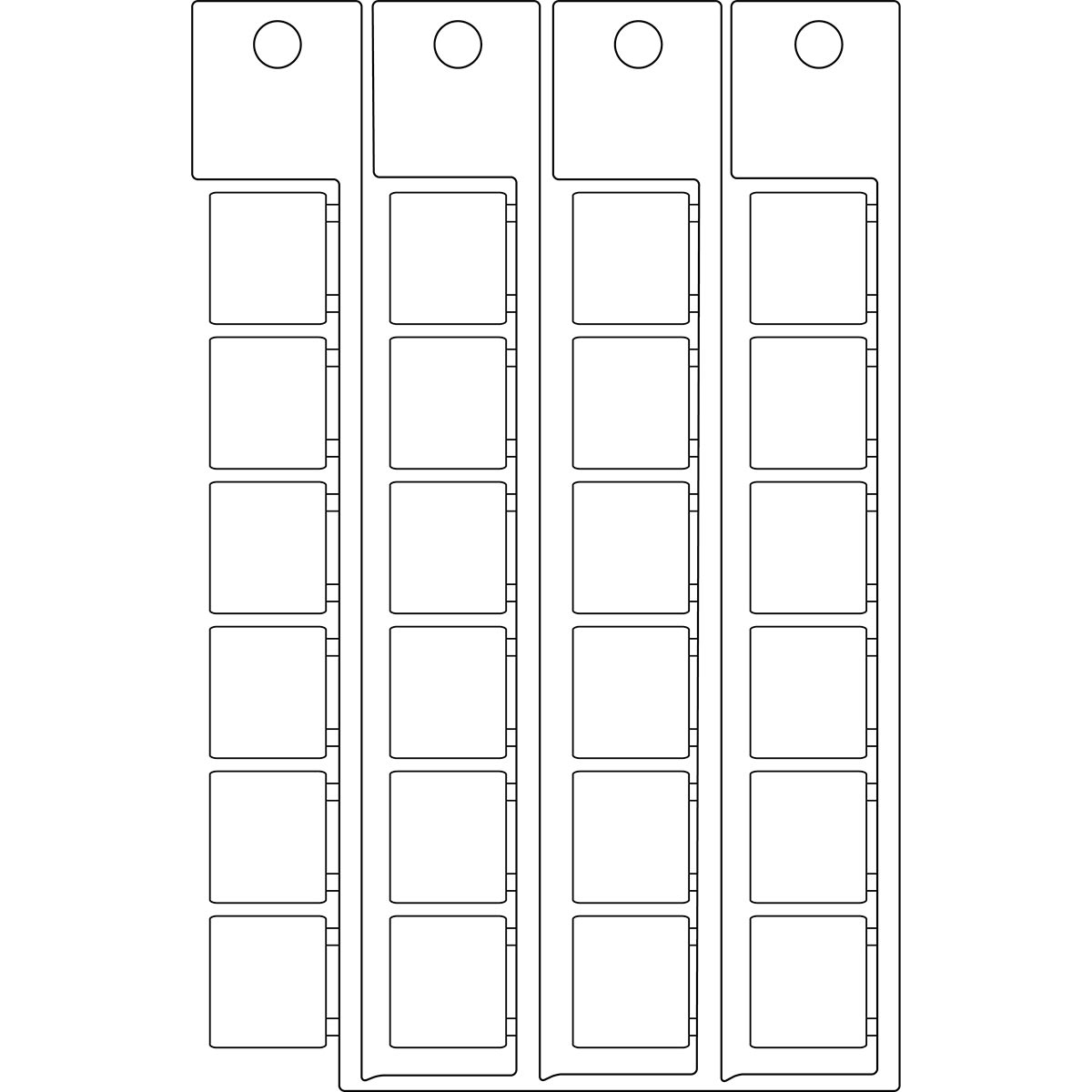 BRADY - Targhetta 15x17mm bianco T1517B
