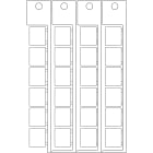 BRADY - Targhetta 15x17mm bianco