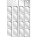 BRADY - Targhetta 15x27 argento T1527A