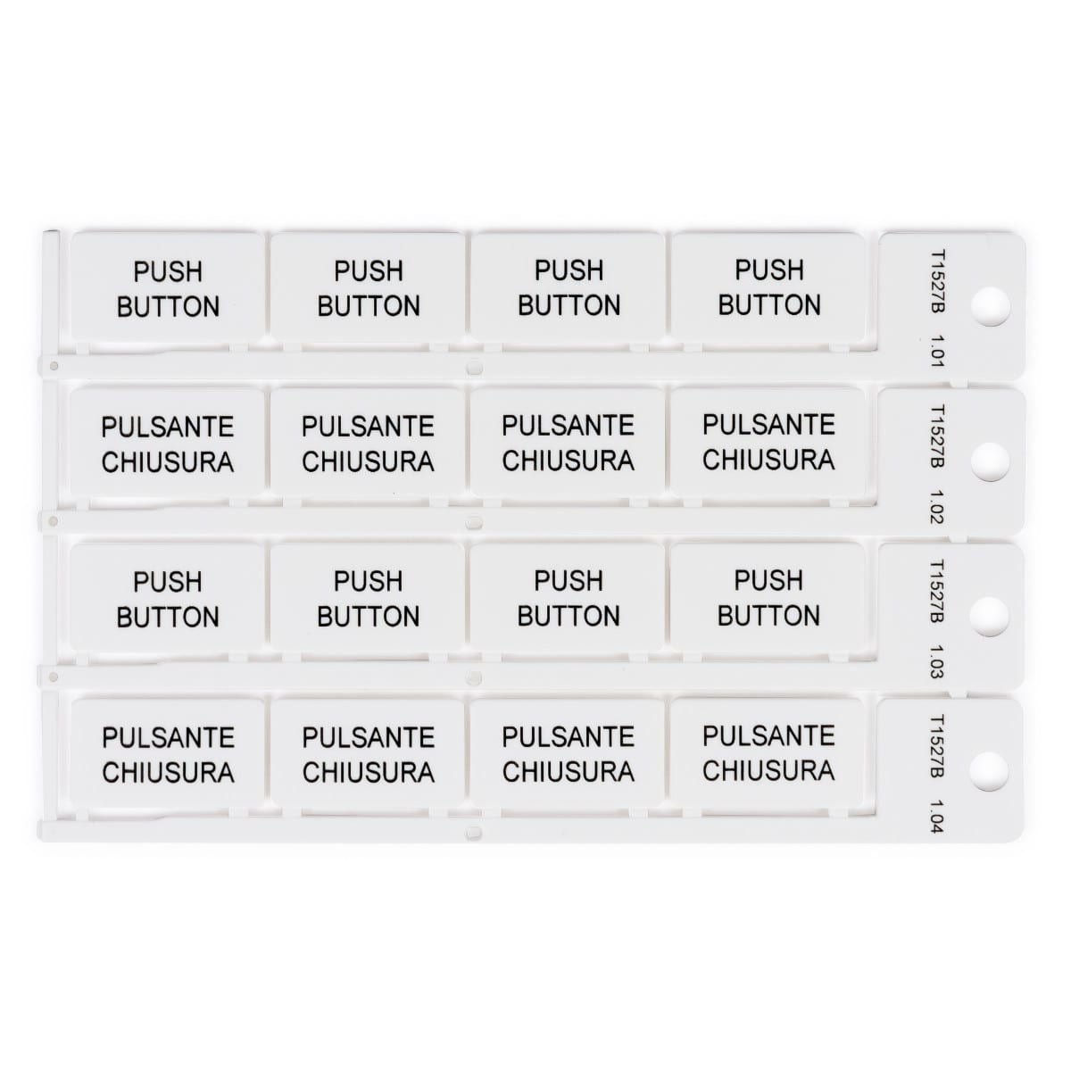 BRADY - Targhetta 15x27mm bianco