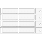 BRADY - Targhetta 15x49mm bianco T1549B