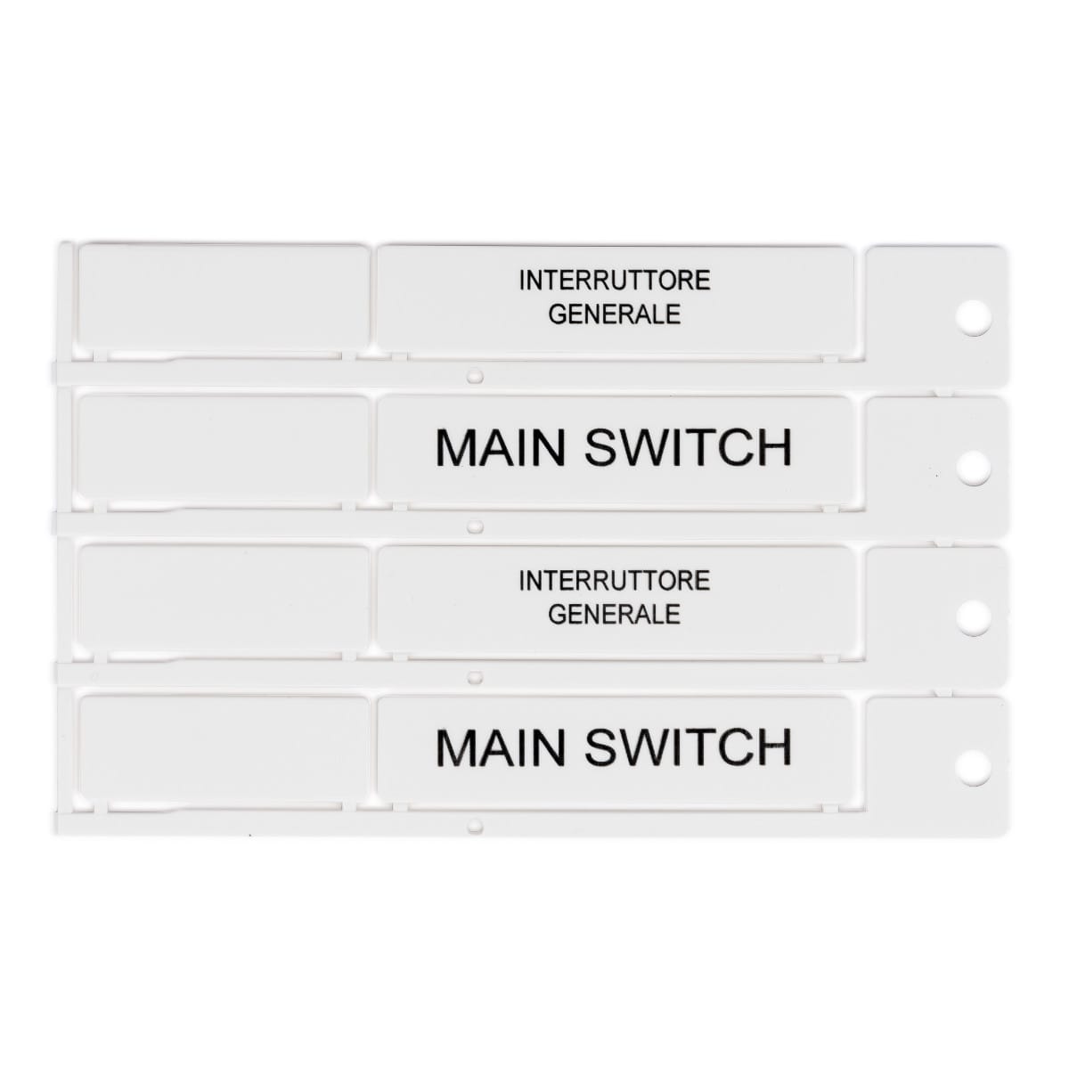 BRADY - Targhetta 15x67mm bianco T1567B