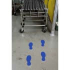 BRADY - Impronte rimovibili blu 10 pezzi - Pratiche impronte rimovibili in colore blu.