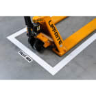 BRADY - Nastro marcasuolo per corridoi - 1 rotol, colore nero.