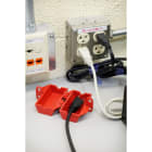 BRADY - Dispositivi di bloccaggio per spine - Piccoli - PLUG LO 110 VOLT W/ DGR LBLS - 1 PEZZI.
