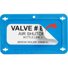 BRADY - Targhette VIP vuote - piccole - 1 tag.