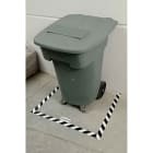 BRADY - Nastro marcatura pavimenti ToughStripe a strisce - 1 rotolo.