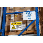 BRADY - Etichette prefustellate in vinile BBP85, dimensioni 178x254 mm, conformi allo standard ANSICA.