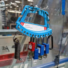 BRADY - SAFETY LOCK & TAG CARRIER - BLUE - 1 KIT