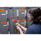 BRADY - Cavo di sicurezza in nylon rosso da 2,44 m per chiusure - 1 pezzo.