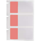 BRADY - M6-30-427-RD - 250 etichette in vinile laminato rosso/chiaro 1.5x.75"